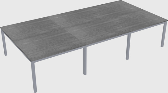 Shared rectangular desk