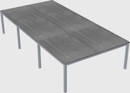 Shared rectangular desk