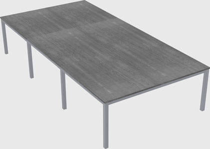 Shared rectangular desk