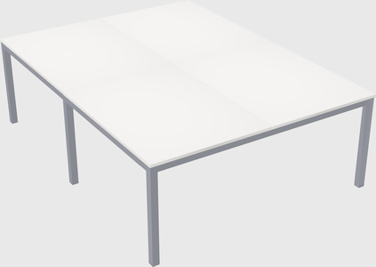 Shared rectangular desk