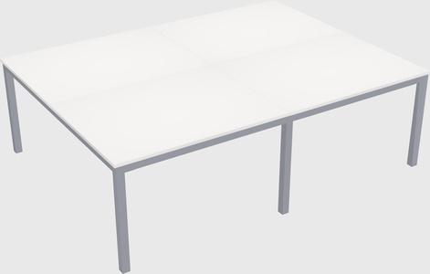 Shared rectangular desk
