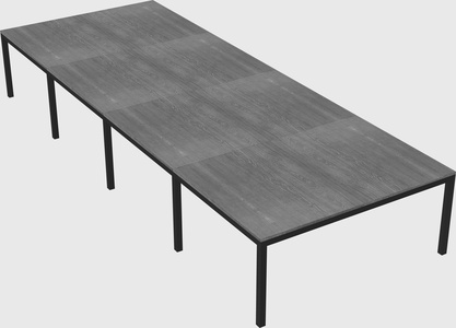 Shared rectangular desk