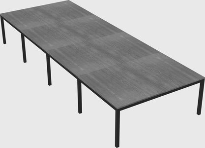 Shared rectangular desk