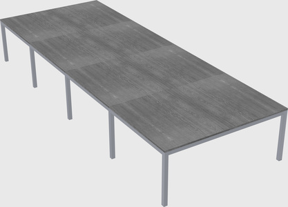 Shared rectangular desk