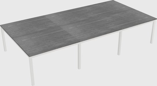 Shared rectangular desk