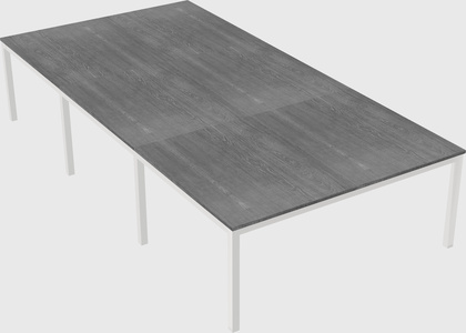 Shared rectangular desk