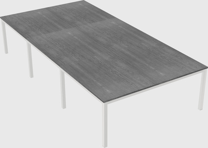 Shared rectangular desk