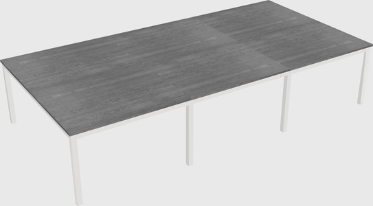 Shared rectangular desk