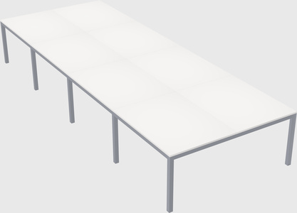 Shared rectangular desk