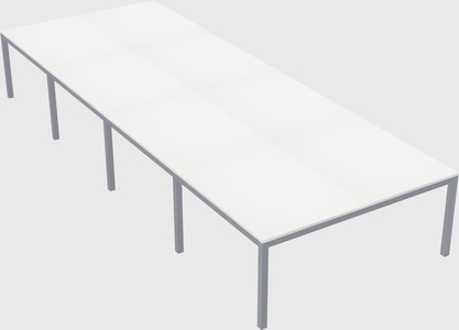 Shared rectangular desk
