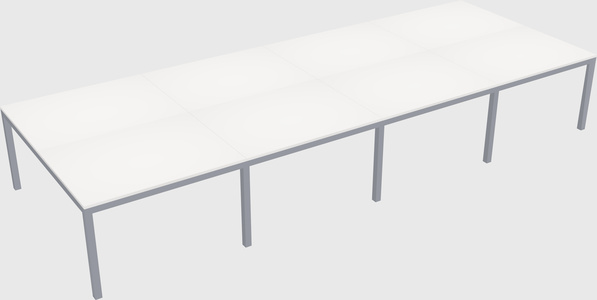 Shared rectangular desk