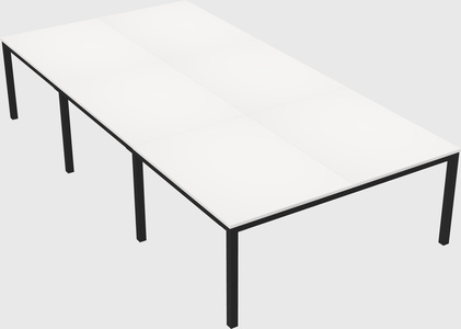 Shared rectangular desk
