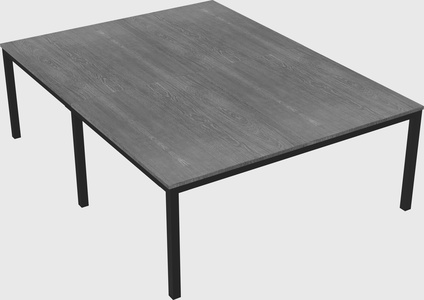 Shared rectangular desk