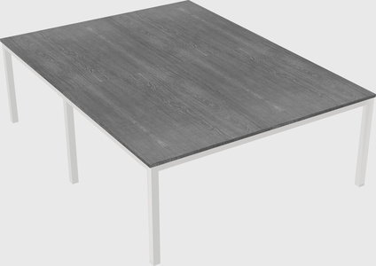 Shared rectangular desk