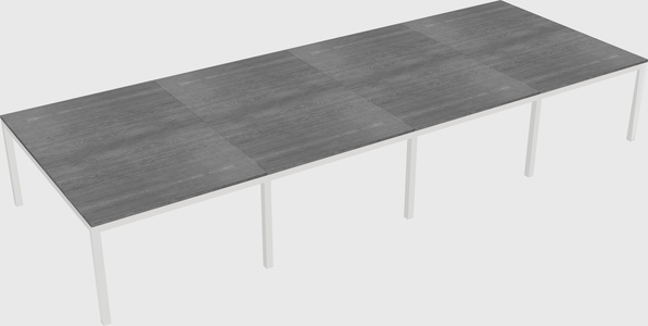Shared rectangular desk