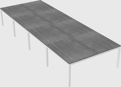 Shared rectangular desk