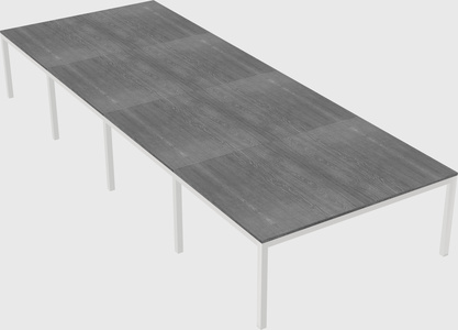 Shared rectangular desk