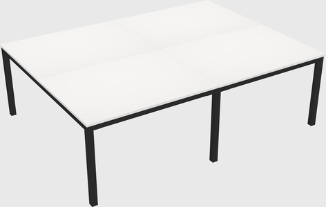 Shared rectangular desk