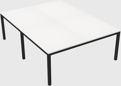Shared rectangular desk