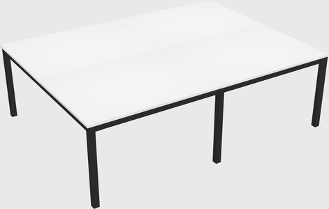 Shared rectangular desk