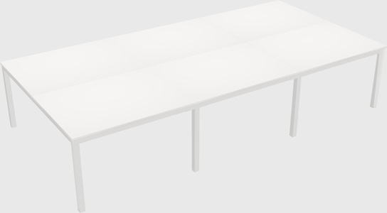 Shared rectangular desk