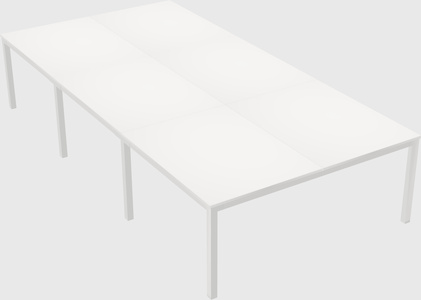 Shared rectangular desk