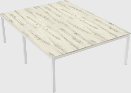 Shared rectangular desk