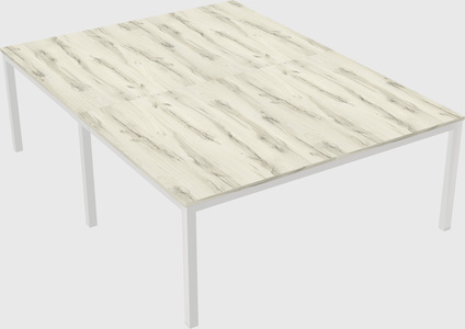 Shared rectangular desk
