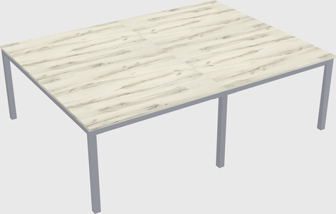 Shared rectangular desk