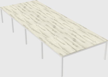 Shared rectangular desk