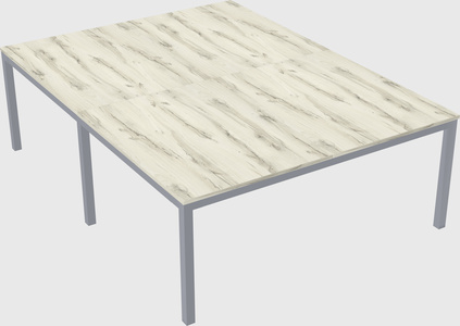 Shared rectangular desk