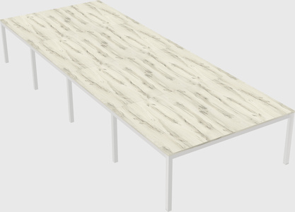 Shared rectangular desk