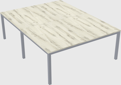 Shared rectangular desk