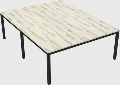 Shared rectangular desk