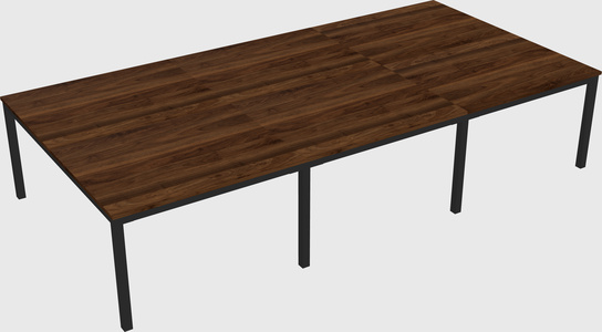 Shared rectangular desk