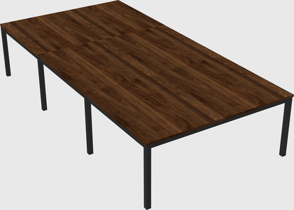 Shared rectangular desk