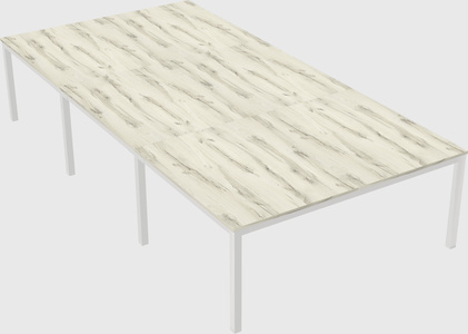 Shared rectangular desk