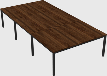 Shared rectangular desk