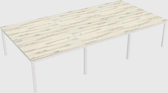 Shared rectangular desk