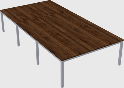 Shared rectangular desk