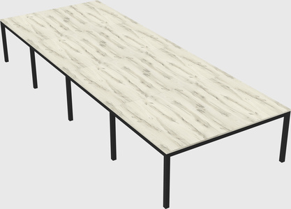Shared rectangular desk