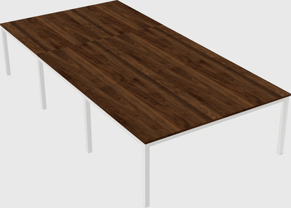 Shared rectangular desk
