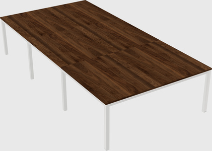Shared rectangular desk