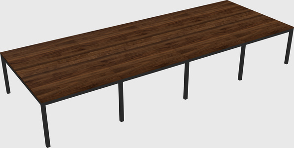 Shared rectangular desk