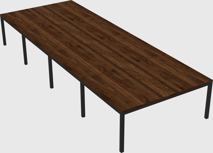 Shared rectangular desk