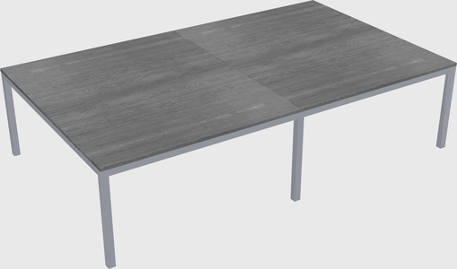Shared rectangular desk