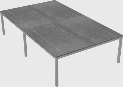 Shared rectangular desk
