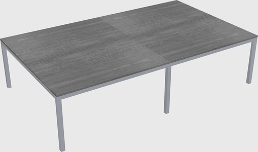 Shared rectangular desk