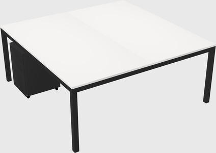 Shared rectangular desk