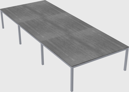 Shared rectangular desk